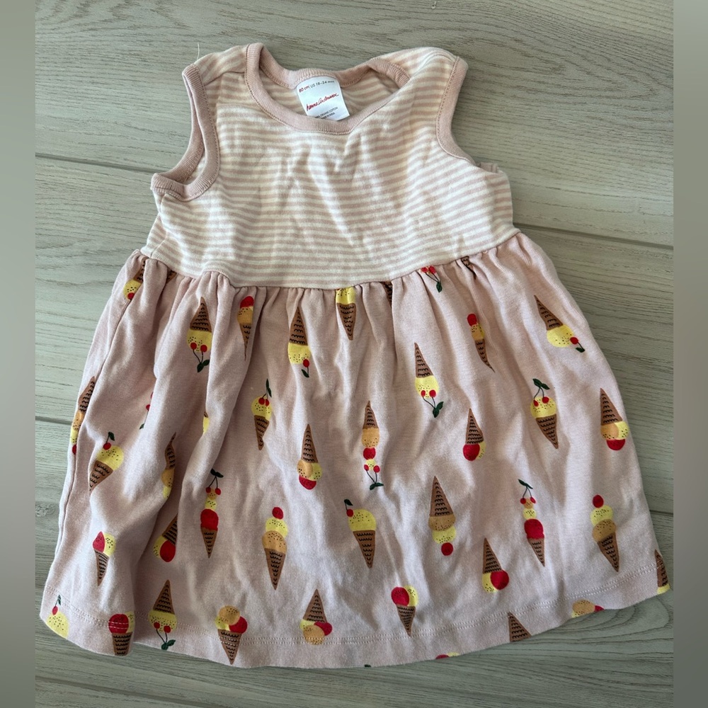 Hanna Andersson striped ice cream tank dress
